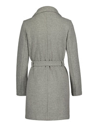 Wrap Front Coat | Gris Chine Light