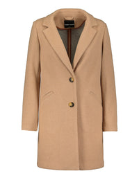 Straight Fit Coat | Beige
