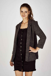 Open Front Blazer | Grey
