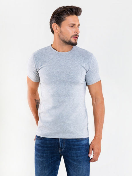 T.Shirt Basic Classic Round Neck | Heather Grey