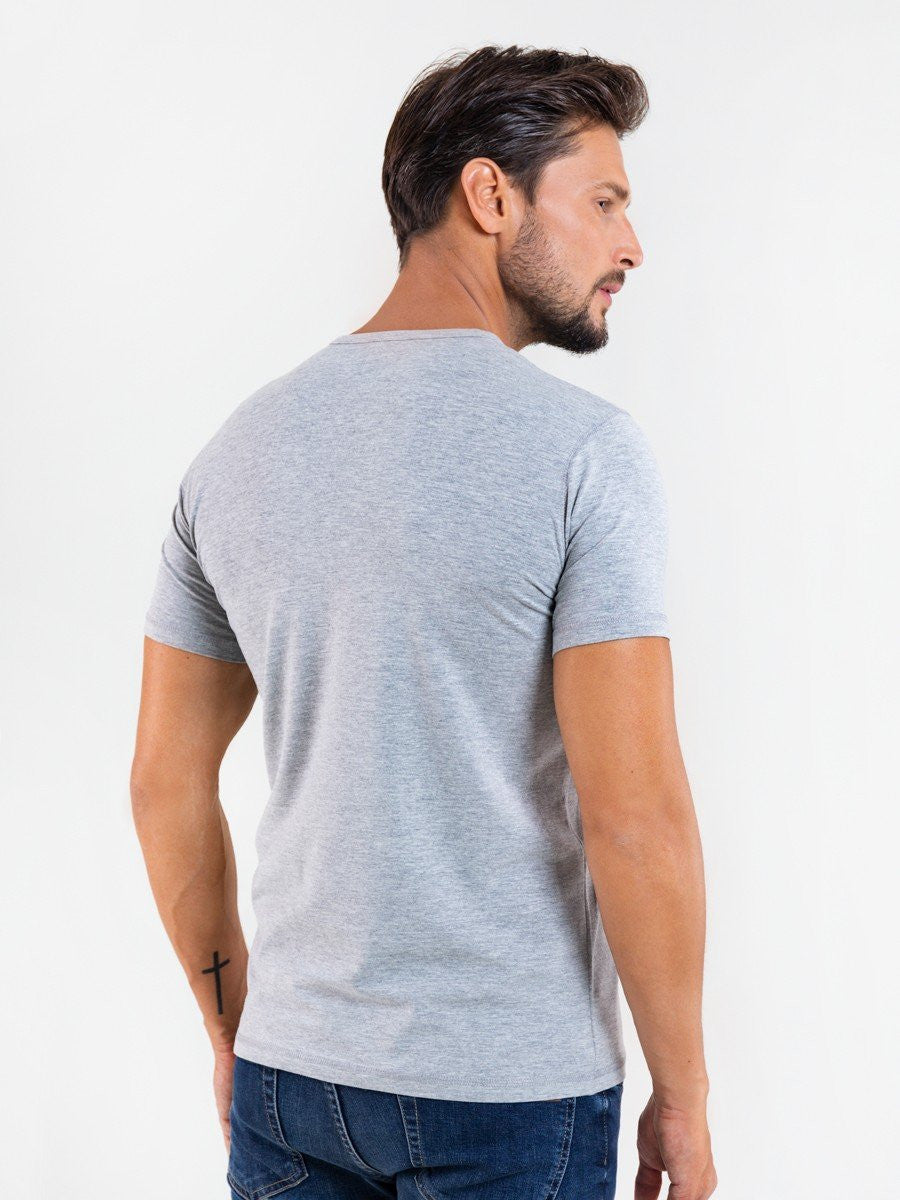 T.Shirt Basic Classic Round Neck | Heather Grey