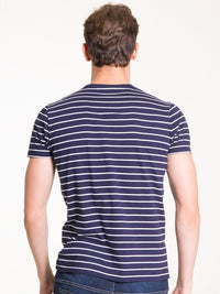 T.Shirt with Print | Navy Stripes