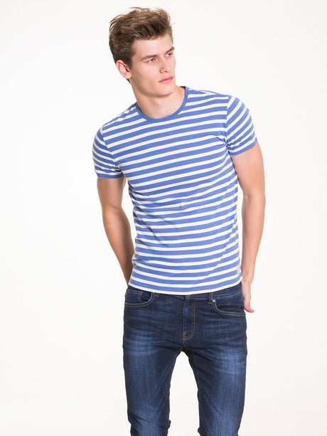 T.Shirt with Print | Blue Stripes