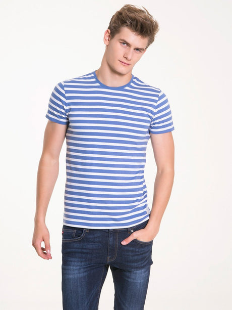 T.Shirt with Print | Blue Stripes