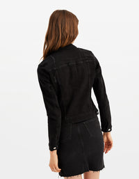 Slim Fit Denim Jacket | Denim Black (HHU)