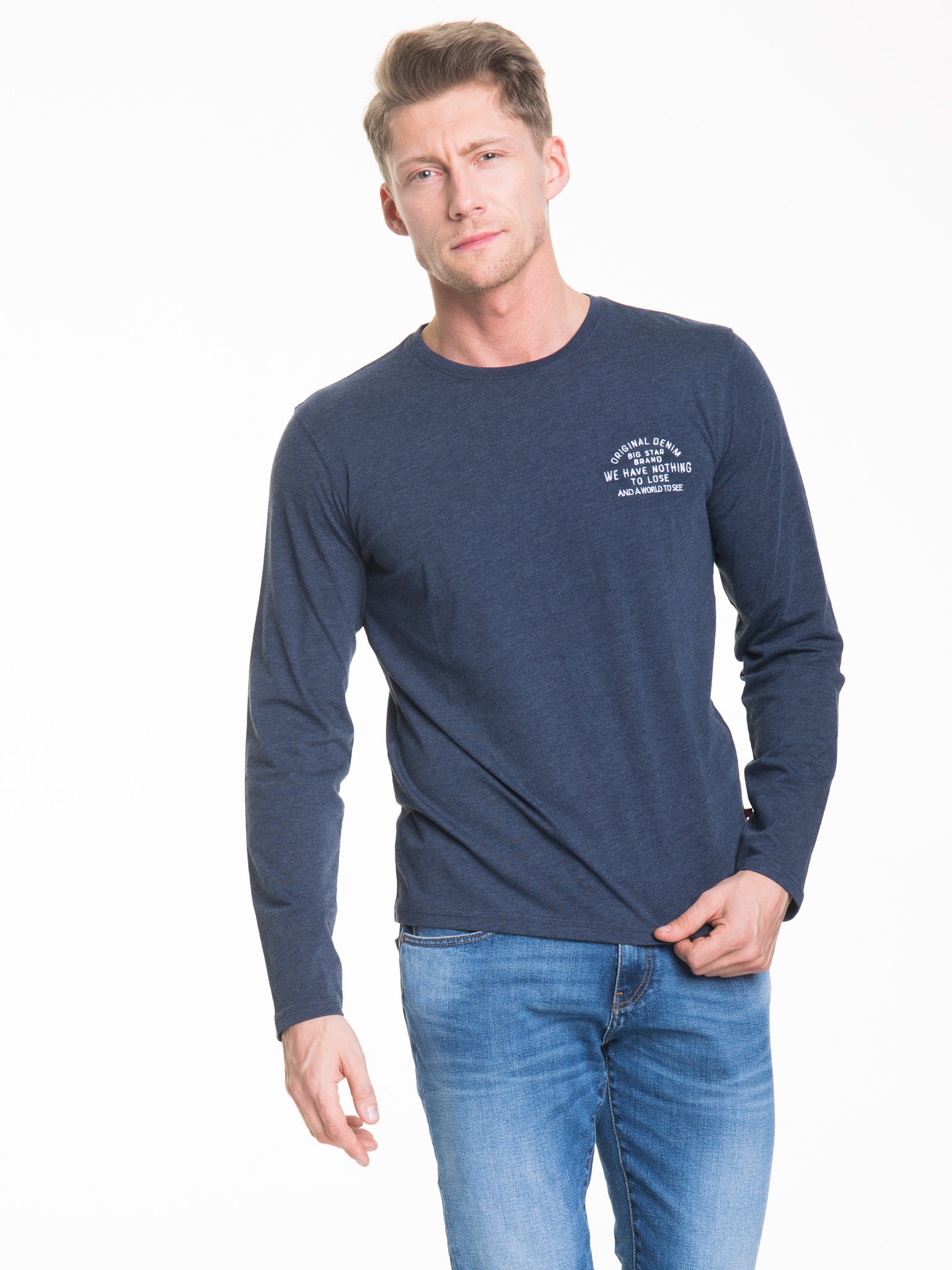 Men's T-Shirt Long Sleeve | Navy