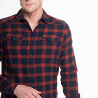 Shirt Long Sleeve with Checks | Navy