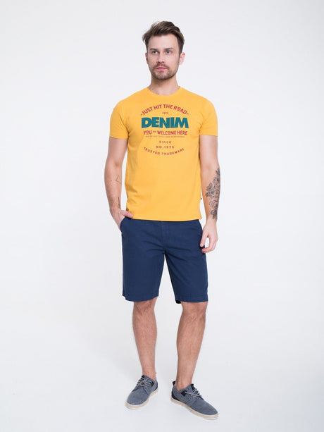 T.Shirt with Print - HIT THE ROAD | Yellow