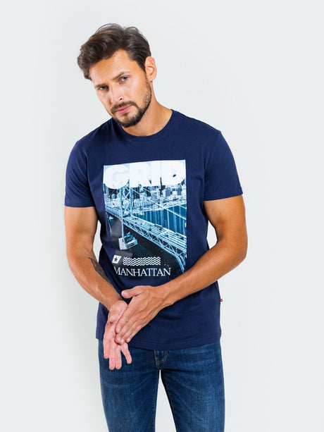 T.Shirt with Print - Manhattan | White