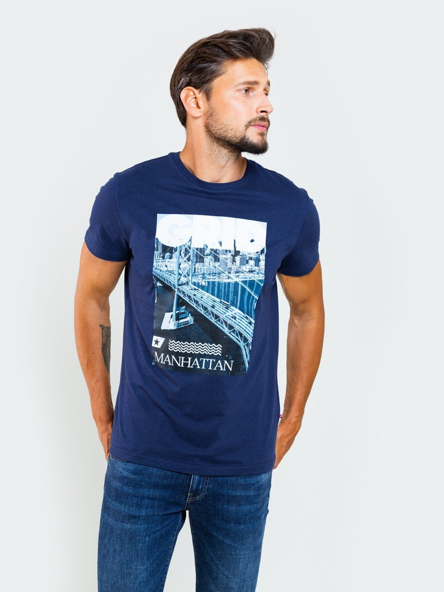 T.Shirt with Print - Manhattan | White