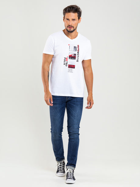 T.Shirt V-Neck | White