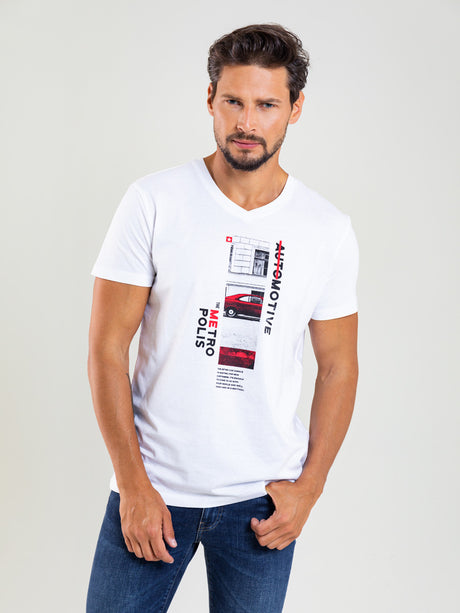 T.Shirt V-Neck | White