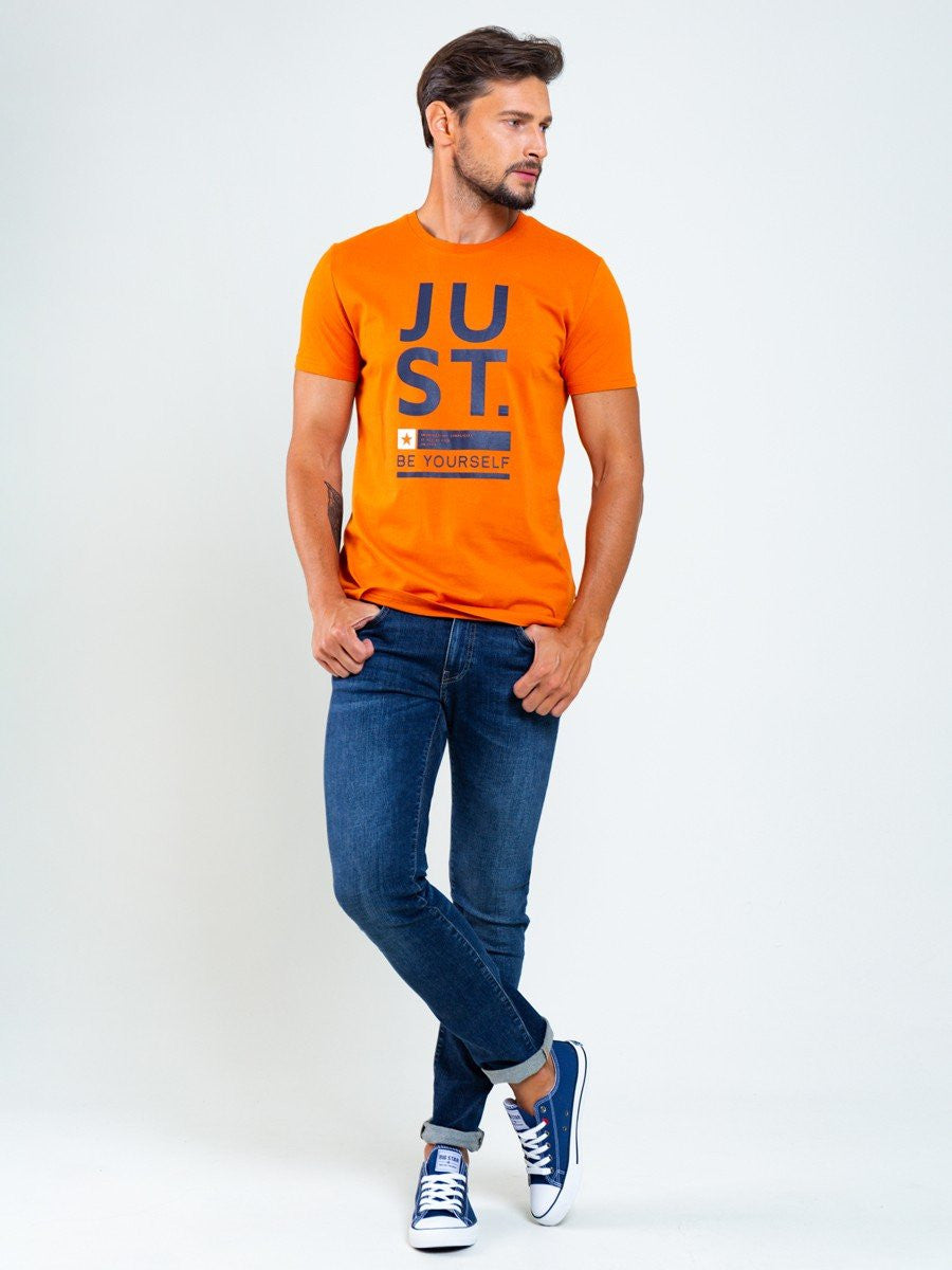 T.Shirt - JUST BE YOURSELF | Orange