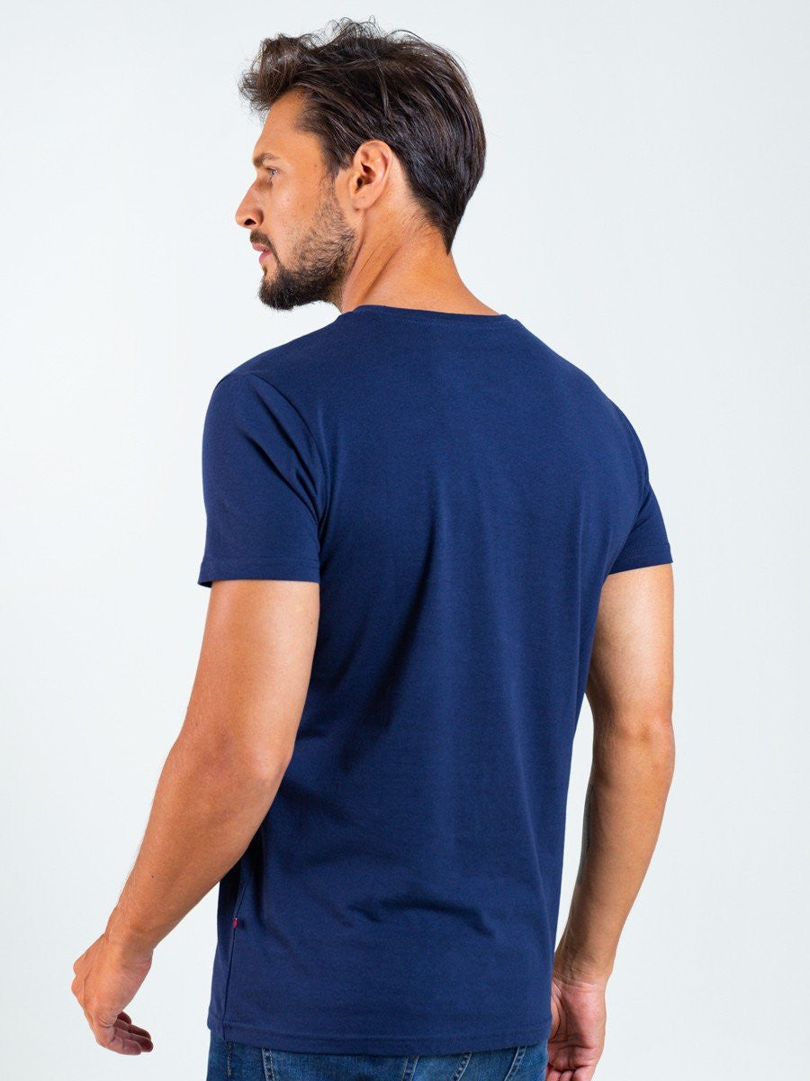 T.Shirt With Print - FLY HIGH | Navy