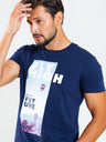 T.Shirt With Print - FLY HIGH | Navy