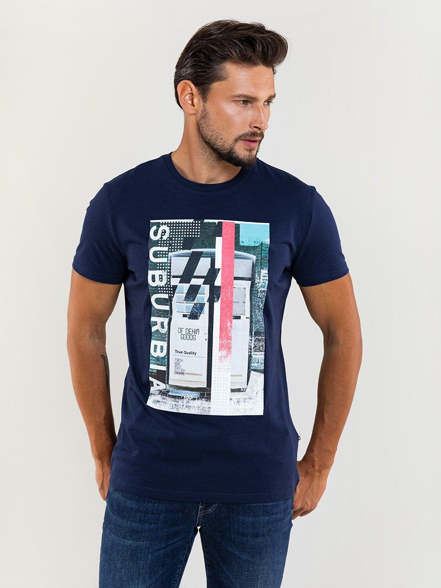 T.Shirt with Print | Navy