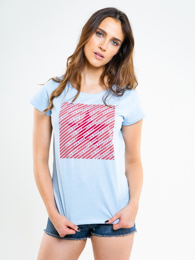 T.Shirt with Print | Light Blue