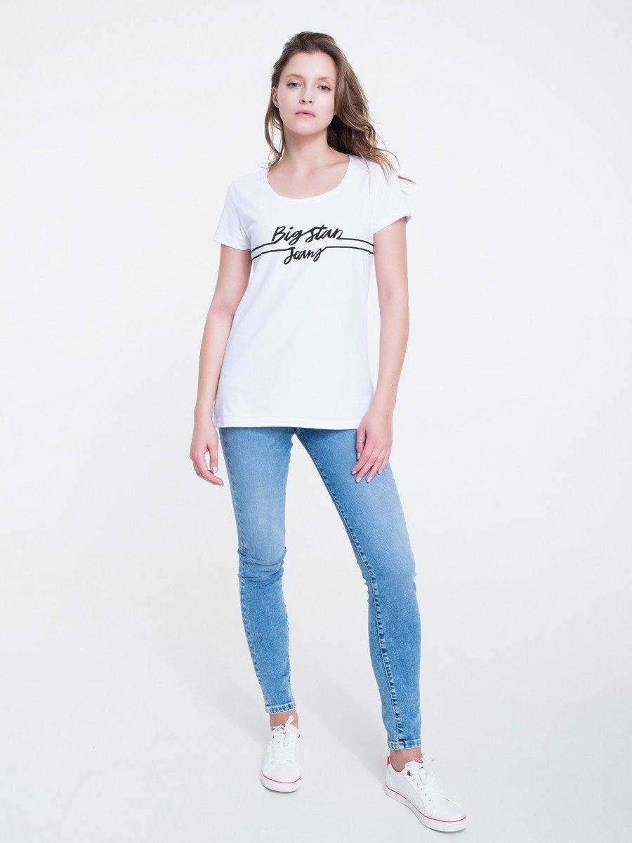 T-Shirt with Print | White