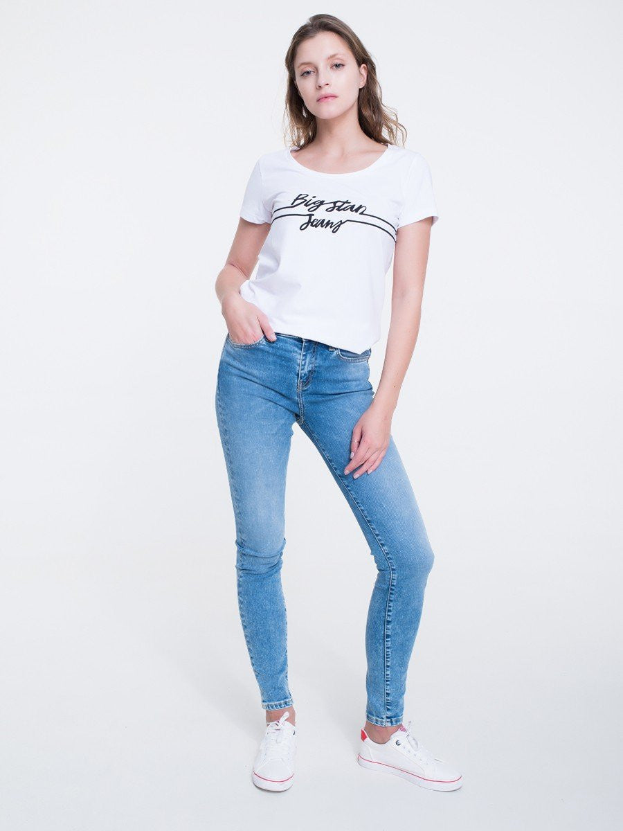 T-Shirt with Print | White