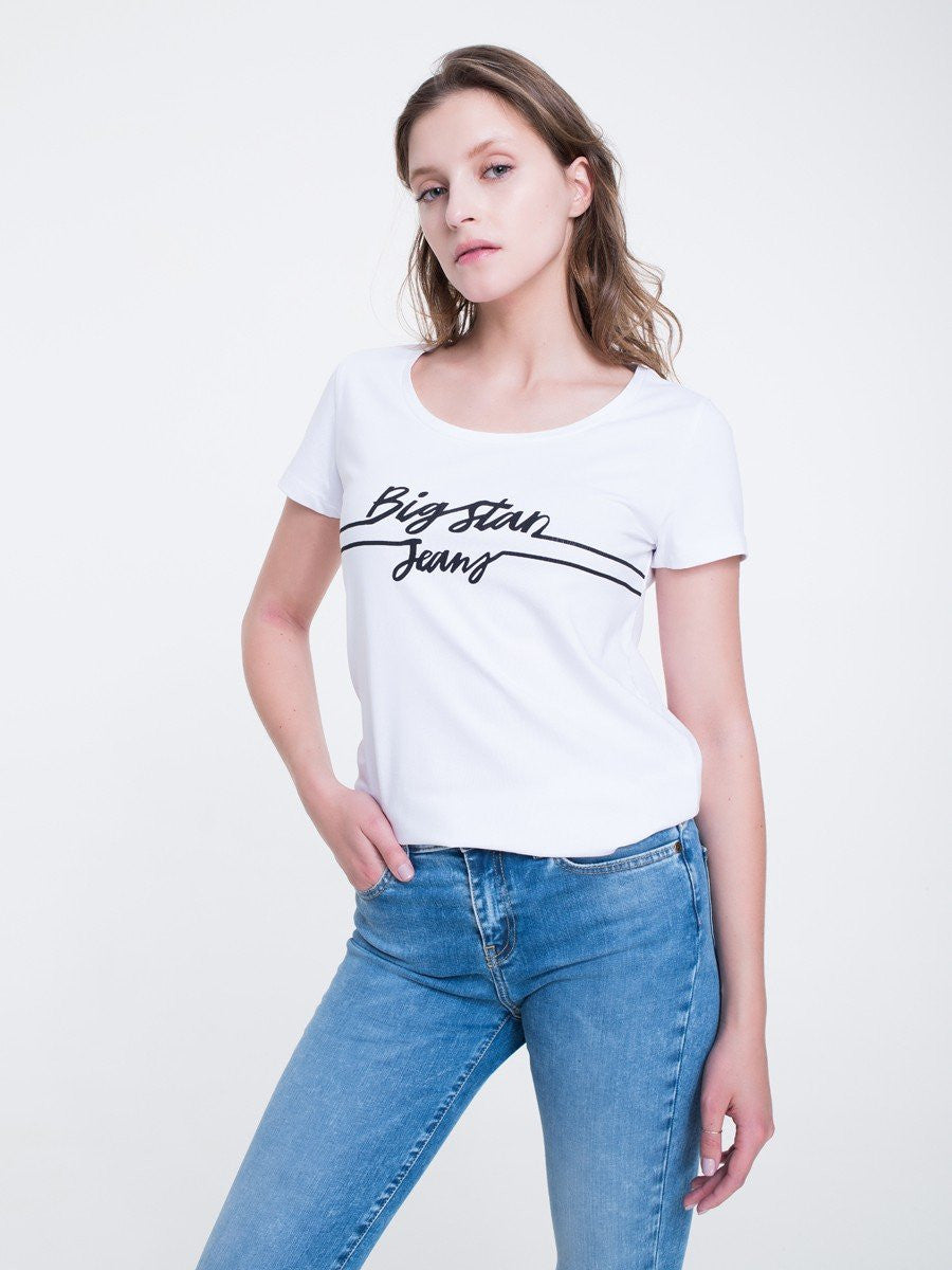 T-Shirt with Print | White