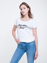 T-Shirt with Print | White