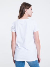 T-Shirt with Print | White