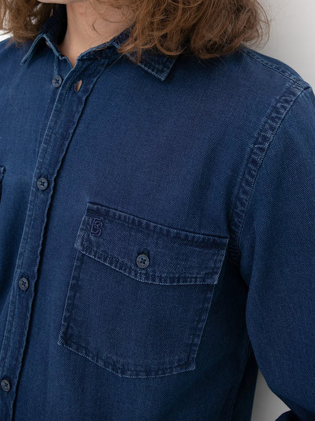 Denim Shirt | Navy Blue