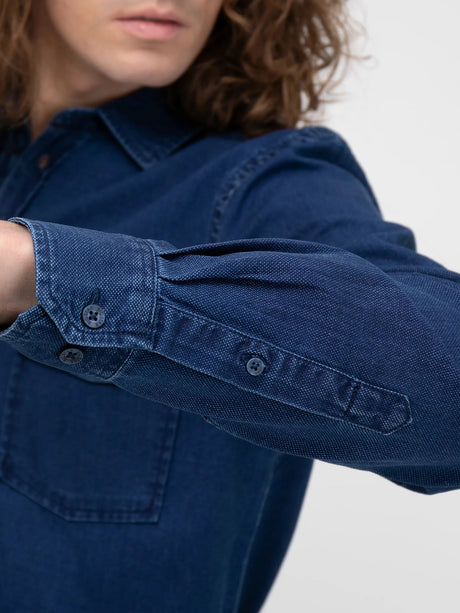 Denim Shirt | Navy Blue