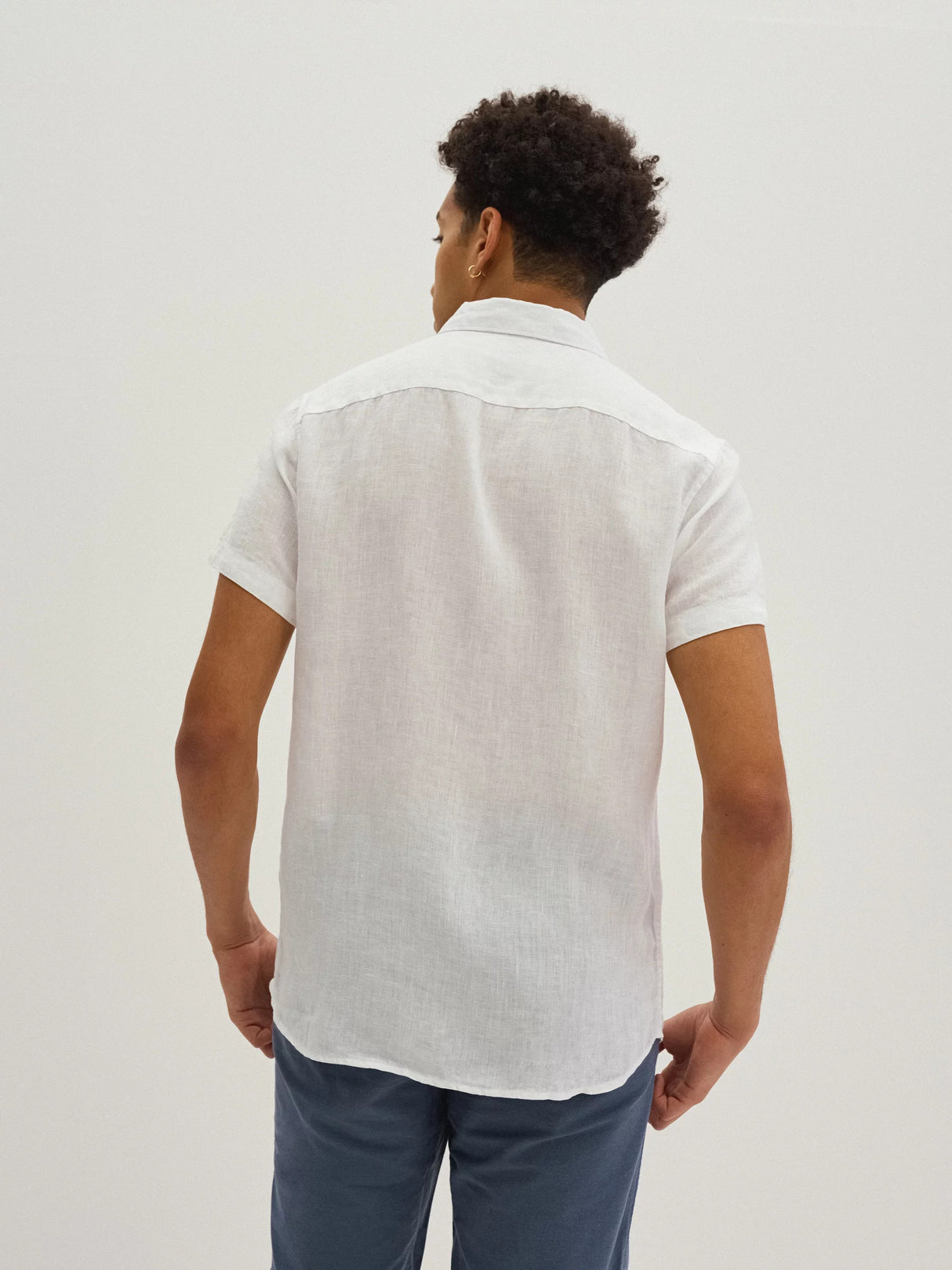 Linen Shirt Short Sleeves | White