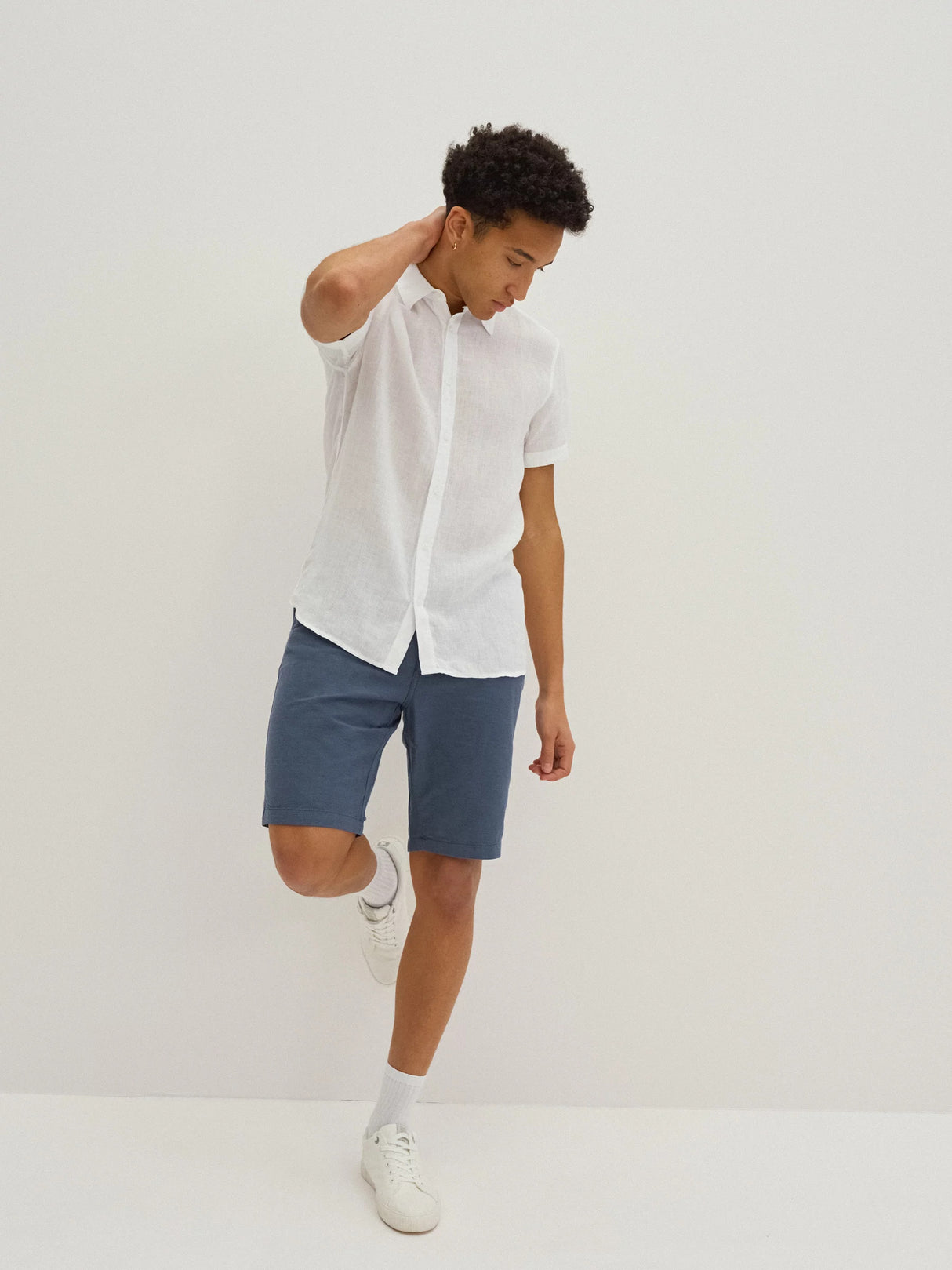 Linen Shirt Short Sleeves | White