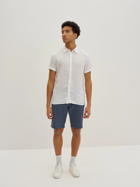 Linen Shirt Short Sleeves | White