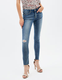 Low Waist Skinny Jeans | Denim Blue (EHDB)