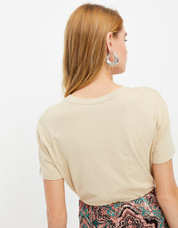 T-Shirt with Slogan | Irish Cream