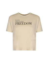T-Shirt with Slogan | Irish Cream