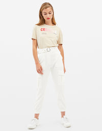 T-Shirt with Slogan | Irish Cream