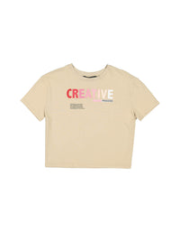 T-Shirt with Slogan | Irish Cream