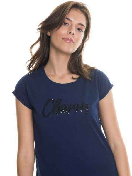 T.Shirt with Print | Navy