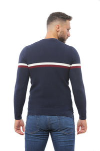 Sweater with Special Knitting | Dark Navy