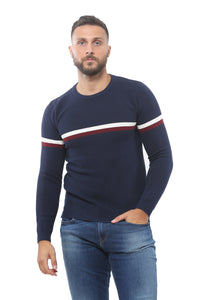 Sweater with Special Knitting | Dark Navy