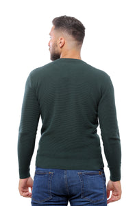Sweater with Special Knitting | Dark Green