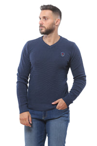 Sweater with Special Knitting | Navy
