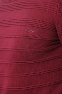 Sweater with Special Knitting | Bordeaux