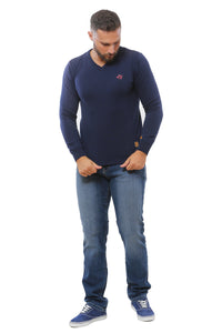 Basic Sweater V-Neck | Dark Navy