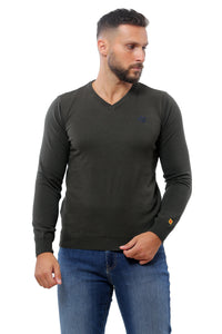 Basic Sweater V-Neck | Khaki