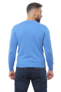 Basic Sweater V-Neck | Light Royal Blue