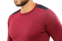 Basic Sweater Round Neck | Bordeaux