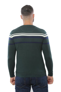 Sweater with Stripes | Khaki