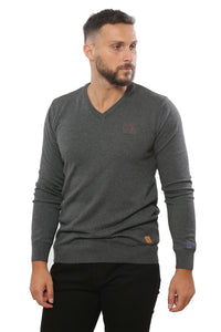 Basic Sweater V-Neck | Anthracite