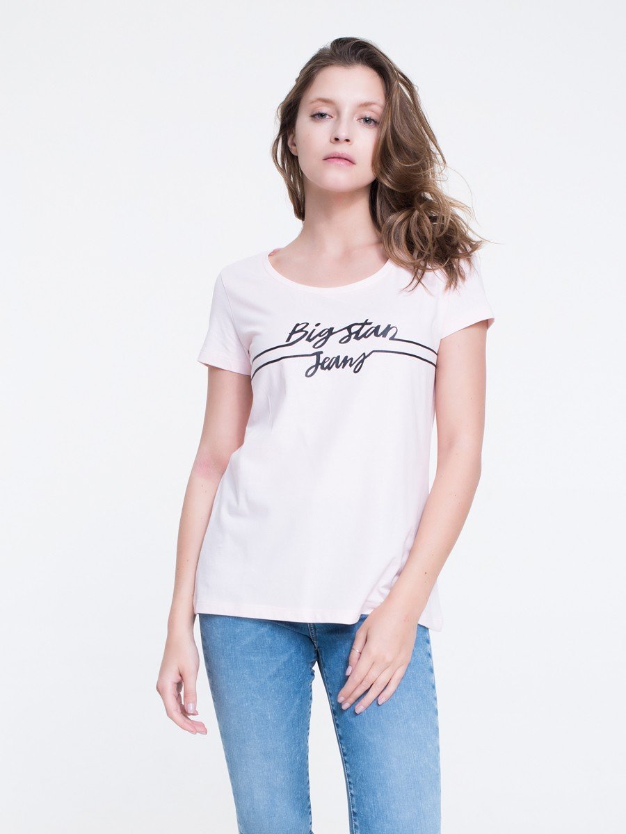 T-Shirt with Print | Light Pink
