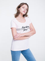 T-Shirt with Print | Light Pink